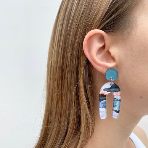 "Awaken III" U Dangle Earrings