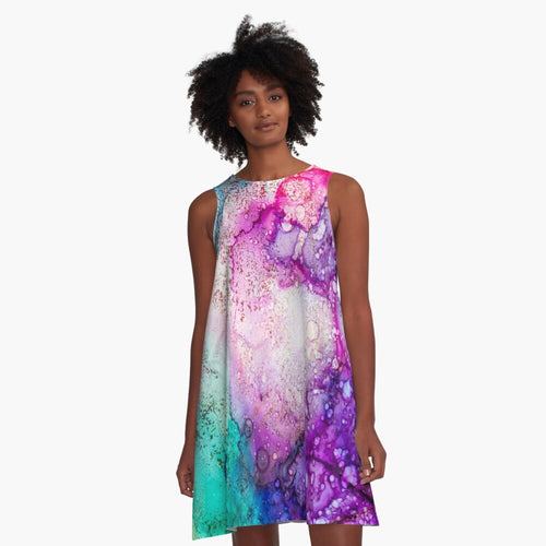 In Bloom Art Swing Dress