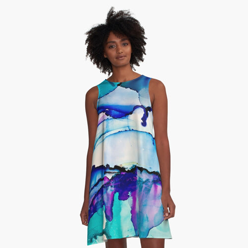Exhale VIII Art Swing Dress